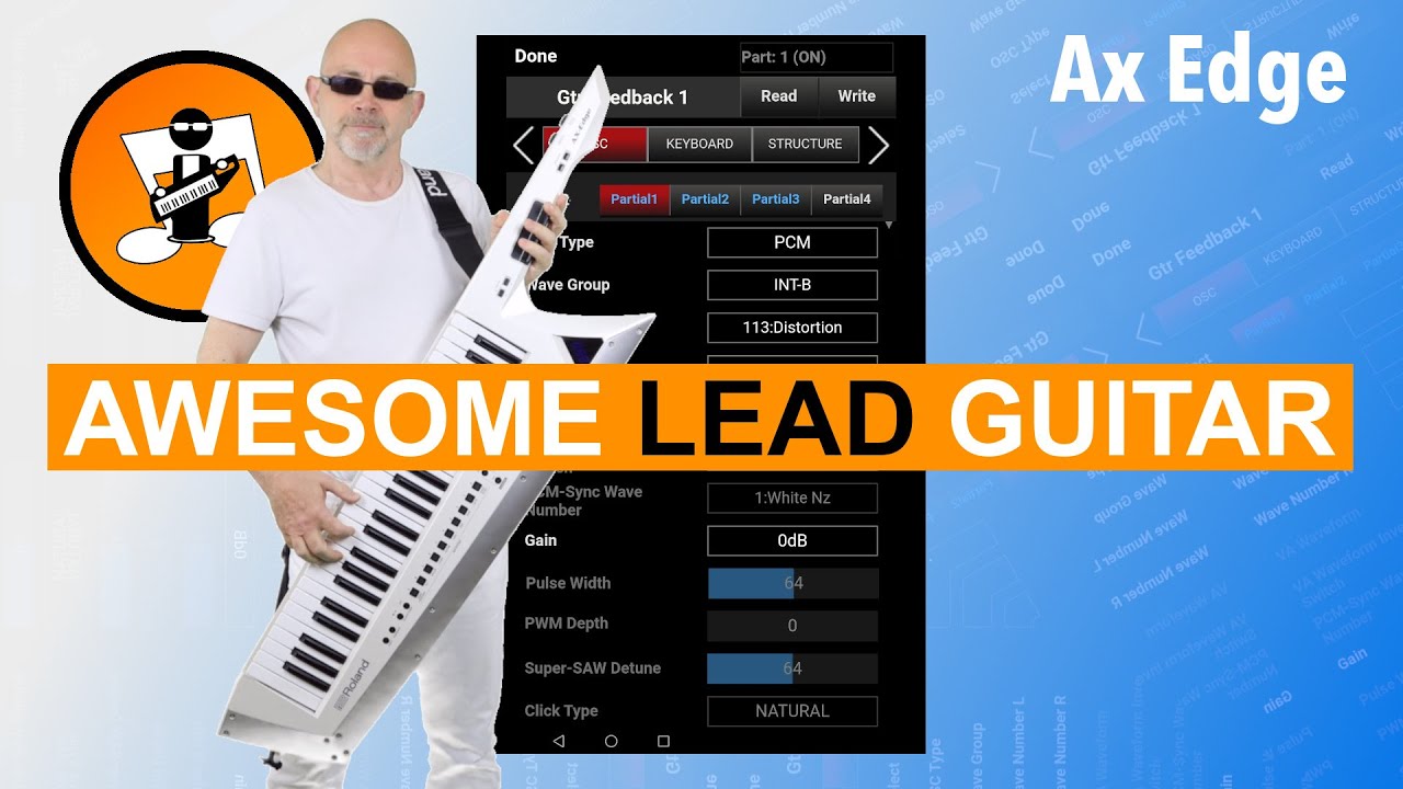 Как создать потрясающую соло-гитару с эффектом обратной связи на Roland Ax Edge