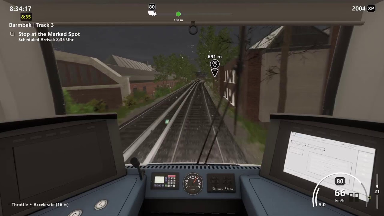 SubwaySim 2（PS5版）雨の日の運行