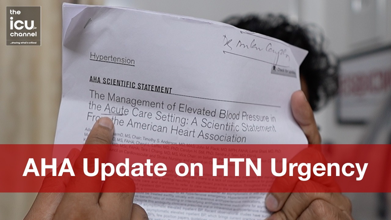 AHA update on Hypertension URGENCY