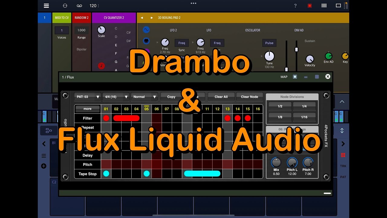 Drambo V2 & Flux Liquid Audio FX - How to Make a Creative Self-Generating Sequence form Scratch
