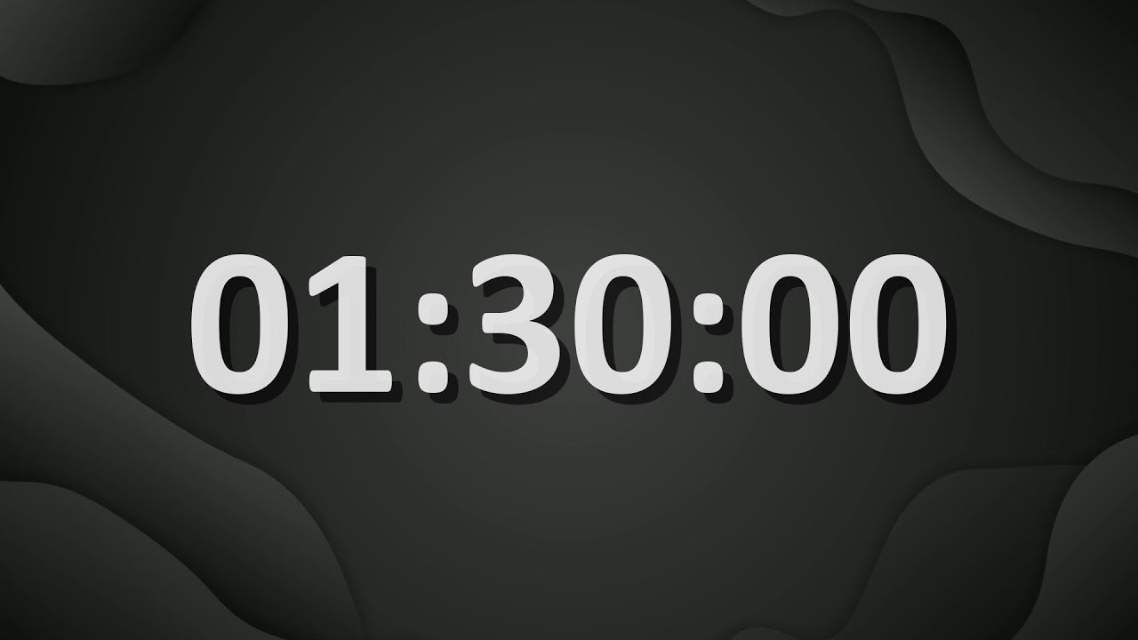 1 Hour 30 Minute (90 Minutes) Countdown Timer