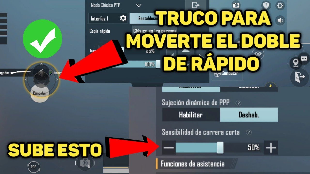 TIP PARA MOVERTE EL DOBLE DE RÁPIDO #PUBGMOBILE  #PUBG #BYANTRAXYT #PUBGTRUCOS #pubgtutorial