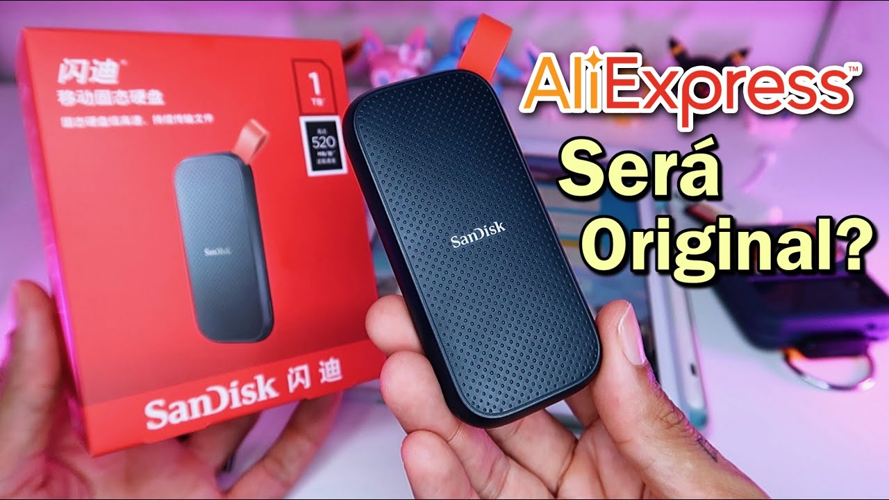 Sandisk SSD Portátil de 1 TB - Comprei no AliExpress