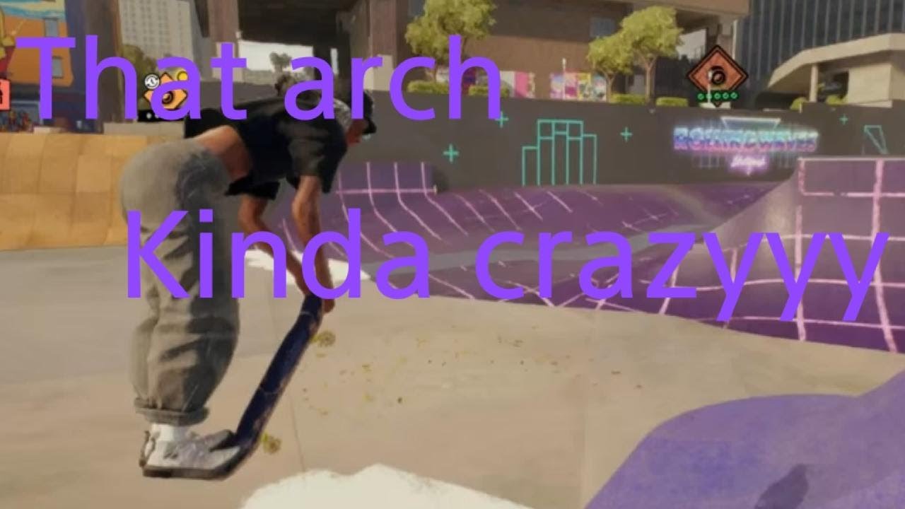 Tryna trickline n skate
