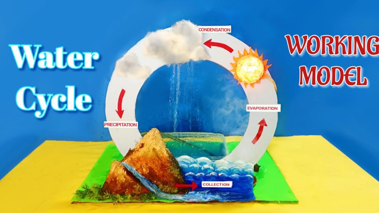 Water Cycle Working Model | Water Cycle model for School Science Project