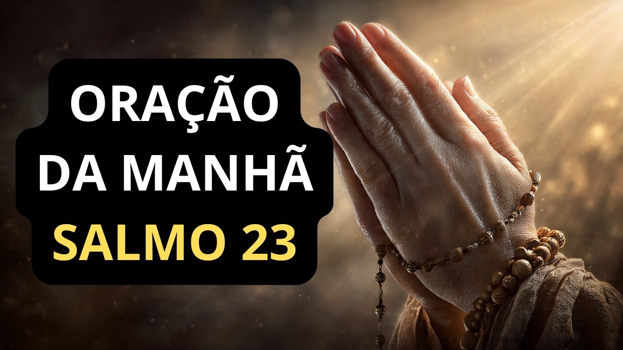 ORAÇÃO DA MANHÃ com o SALMO 23 | O Senhor é o Meu Pastor e Nada Me Faltará