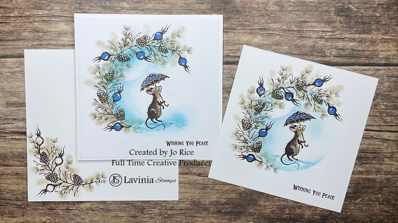 Время историй с Thistlewhisk от Джо Райс #laviniastamps #christmascard #cardmakingvideo