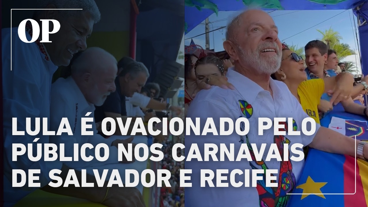 Ao lado de Janja, Lula passa primeiro dia do Carnaval em Recife e Salvador