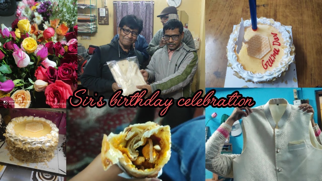আজ সবাই মিলে স্যারের জন্মদিন পালন করলাম 🍰✨💕