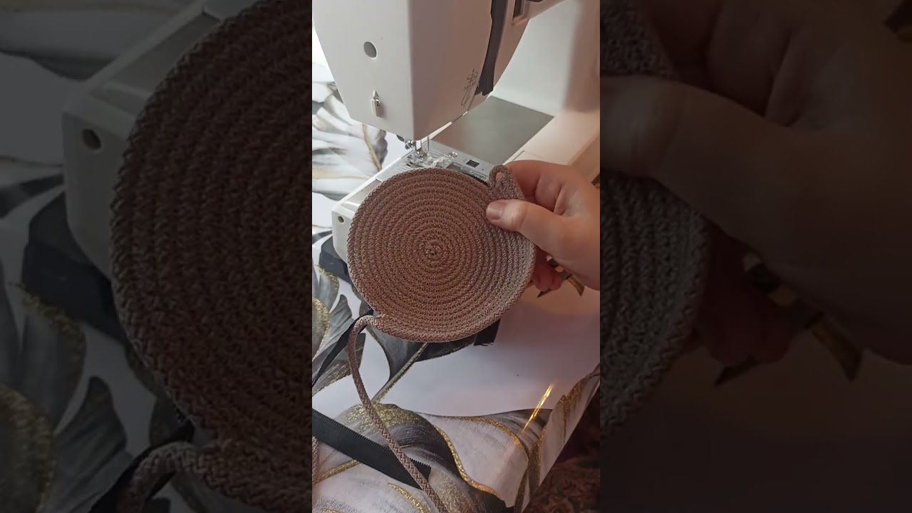 МК мини сумочки из шнура под мелочëвку .