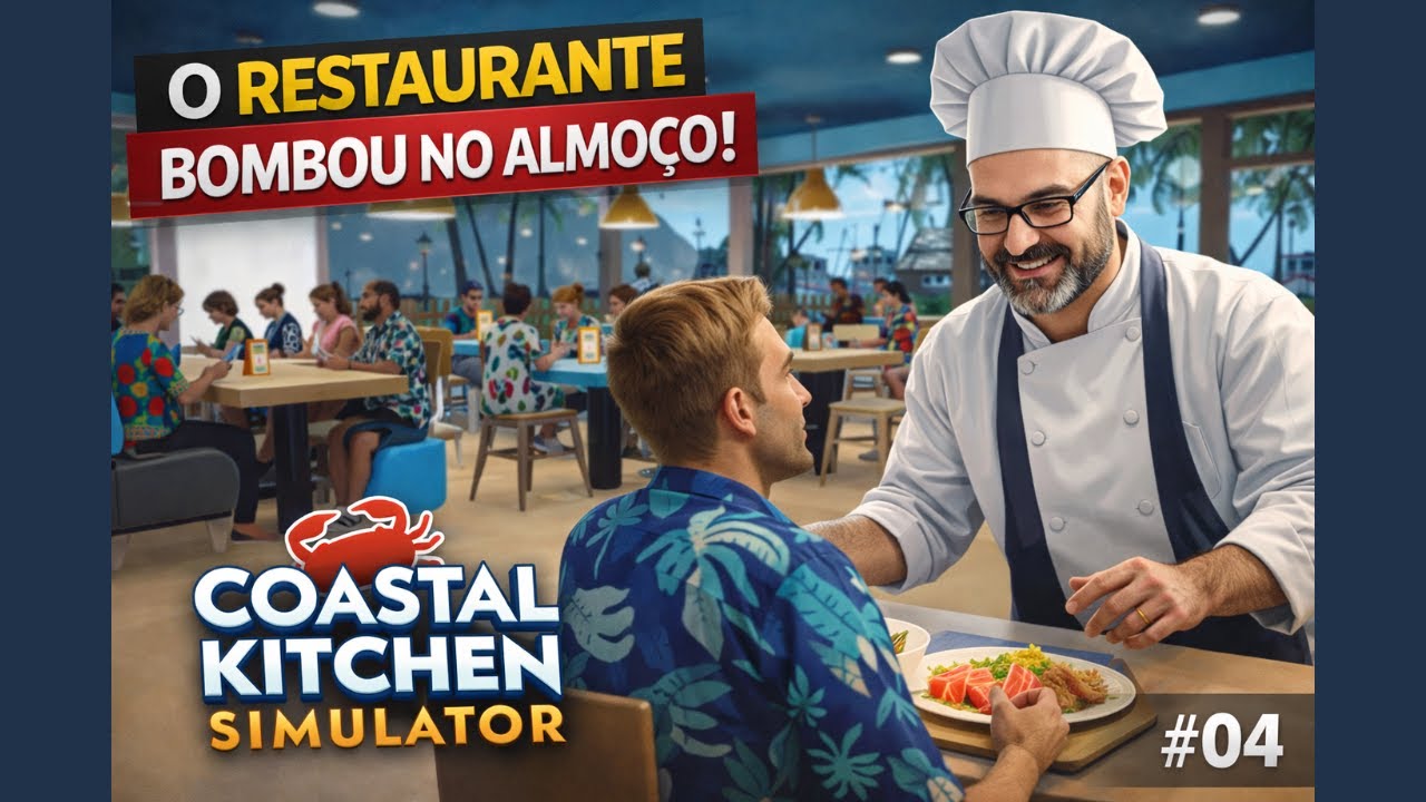 O Restaurante Bombou no Almoço! | Coastal Kitchen Simulator #04