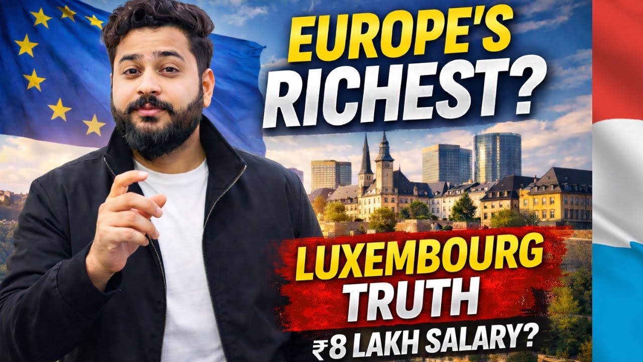 Luxembourg Work Visa 2026 🇱🇺 | Europe’s Richest Country for Indians? #luxembourg #workabroad