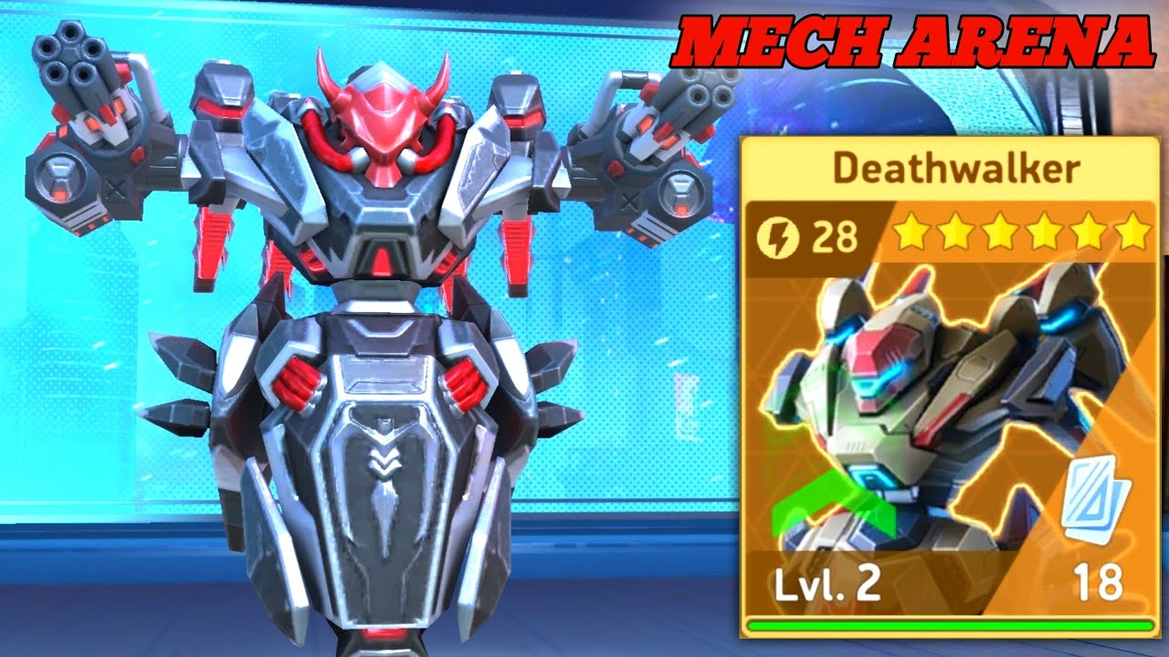 Deathwalker with Dual Minigun 12 Gameplay - Mech Arena