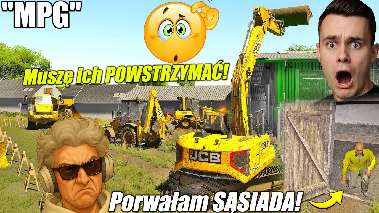 😭Przyjechały Buldożery WYBURZYĆ OBORĘ!😱Wywiozłam SĄSIADA!🔥- Podpisał UMOWĘ! #MPG