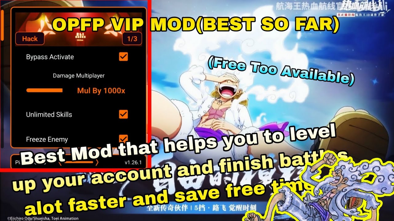 ONE PIECE FIGHTING PATH MOD || OPFP MOD FOR LASTEST VERSION 