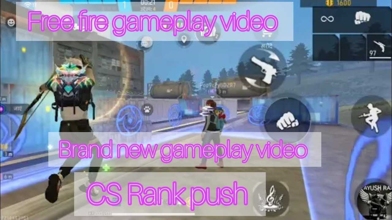 Free fire gameplay (CS Rank push) best gameplay 