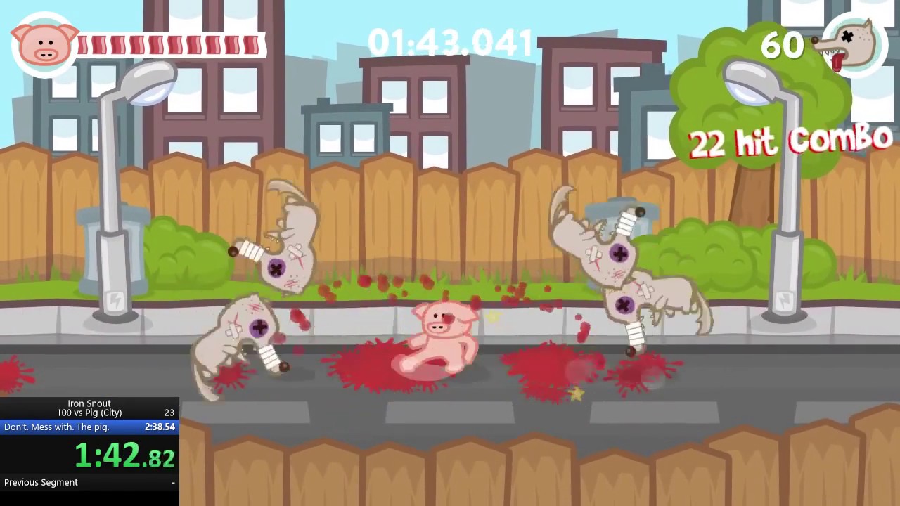 Iron Snout speedrun in 2:35.48 (Pig vs 100 (City)) [Former WR]