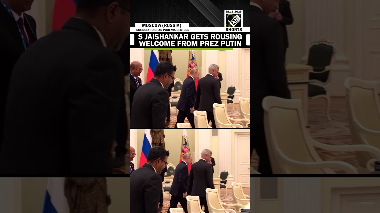 Friendship on full display! India&rsquo;s EAM Jaishankar-President Putin &lsquo;handshake&rsquo; hogs limelight|Moscow