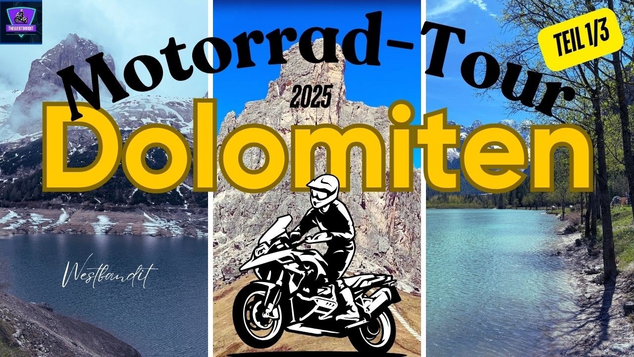 Motorrad-Tour Südtirol Teil 1 | Lavazè Pass, Lago di Alleghe & Giau Pass