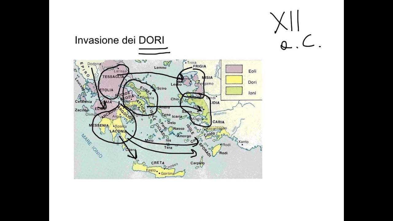 Le origini della civiltà greca - una periodizzazione