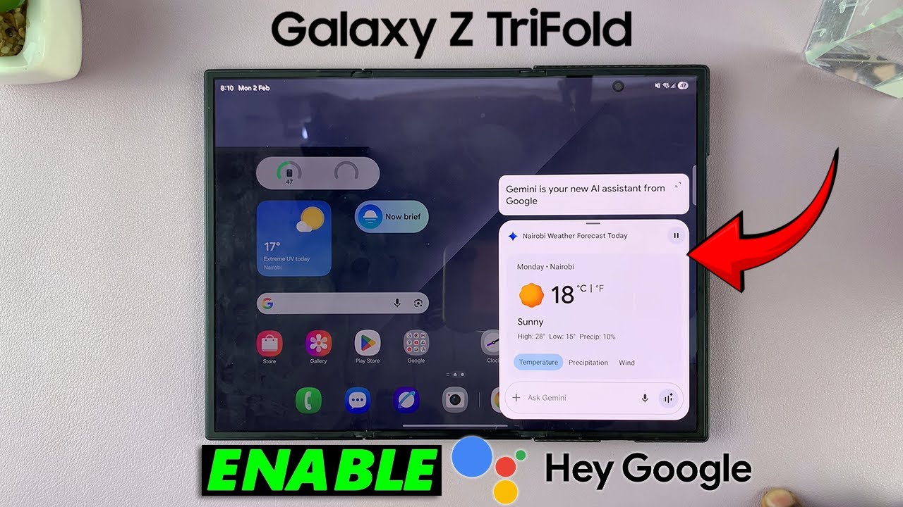How To Turn ON 'Hey Google' On Samsung Galaxy Z TriFold