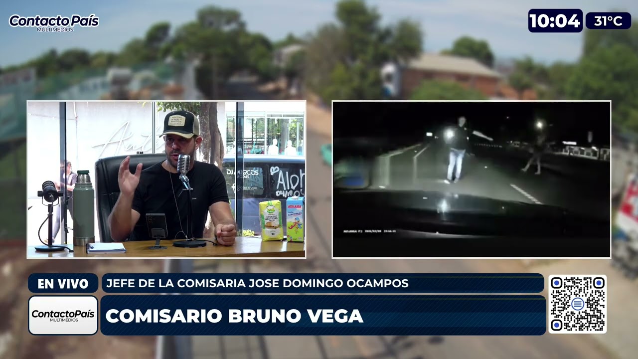 Nota con Bruno Vega   jefe de la Comisaria 15 de Jose D  Ocampos