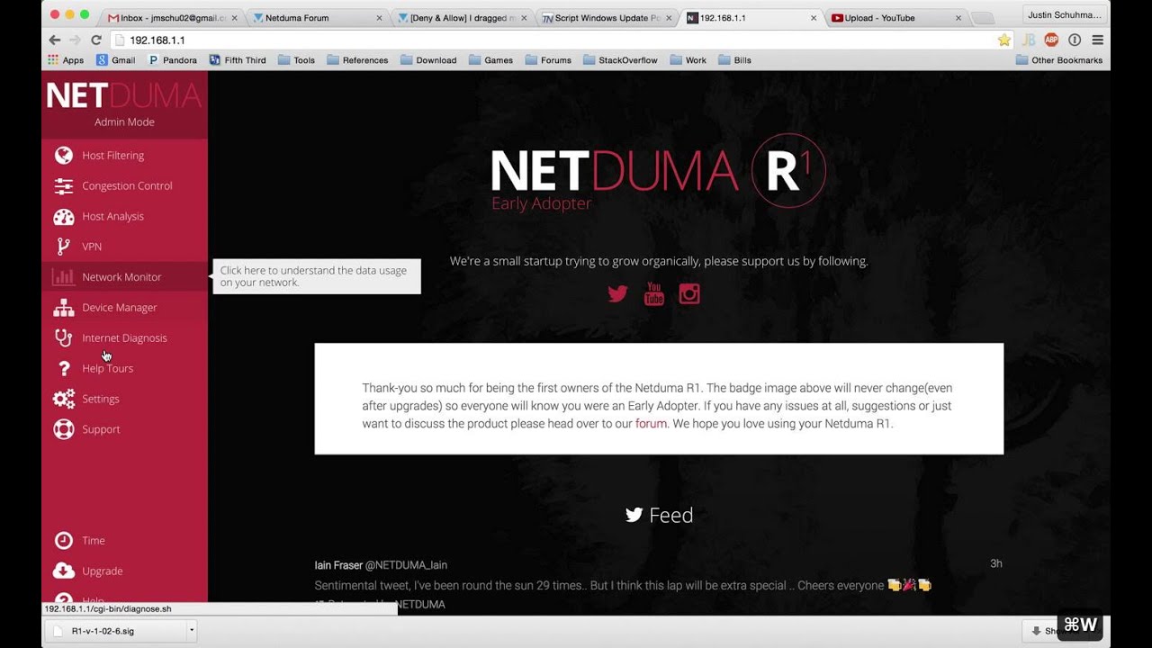 [Netduma] Upgrade Netduma Router Firmware