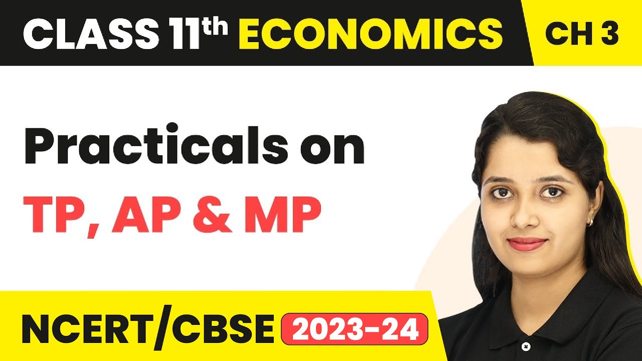 Class 11 Economics Chapter 3 | Production And Cost - Practicals on TP, AP and MP