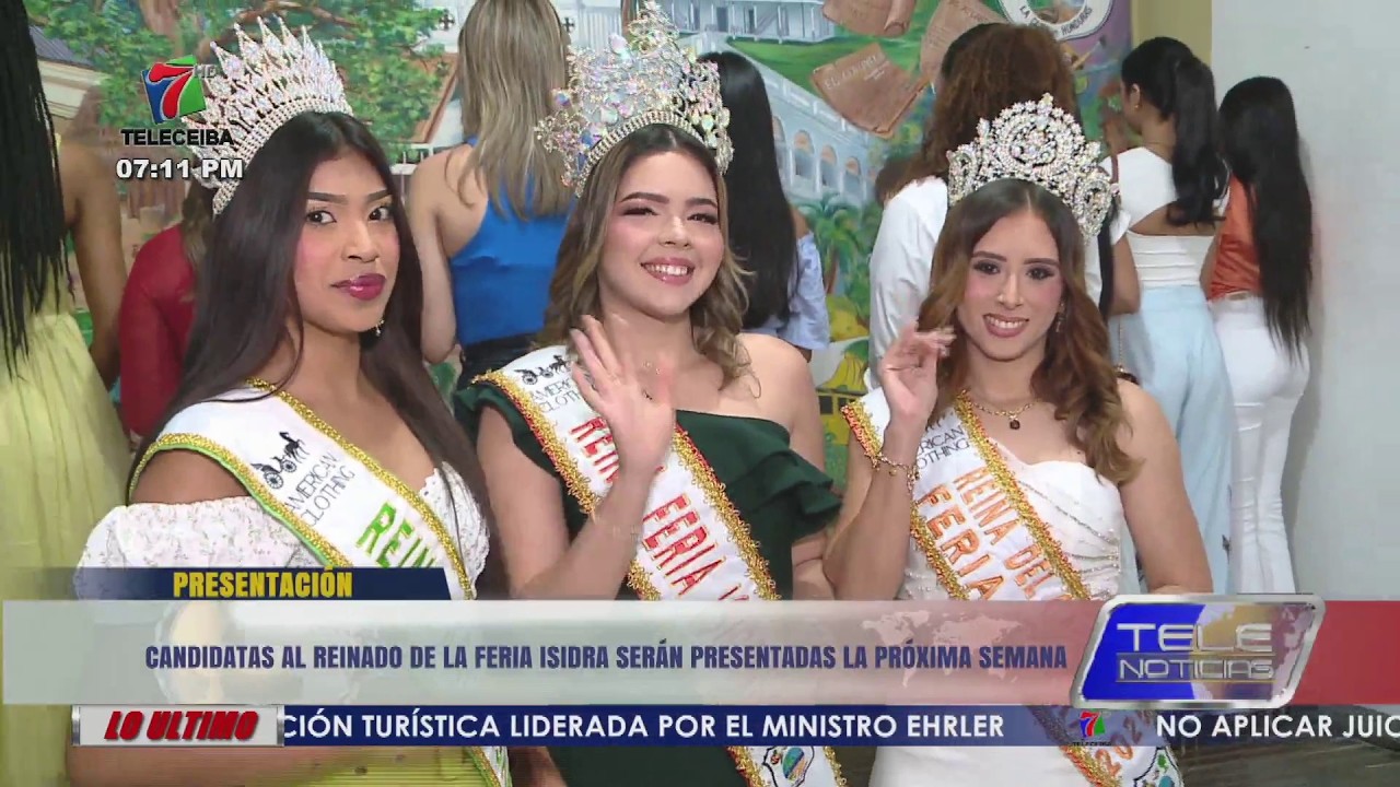 Candidatas al reinado de la Feria Isidra 2026 de La Ceiba serán presentadas la próxima semana
