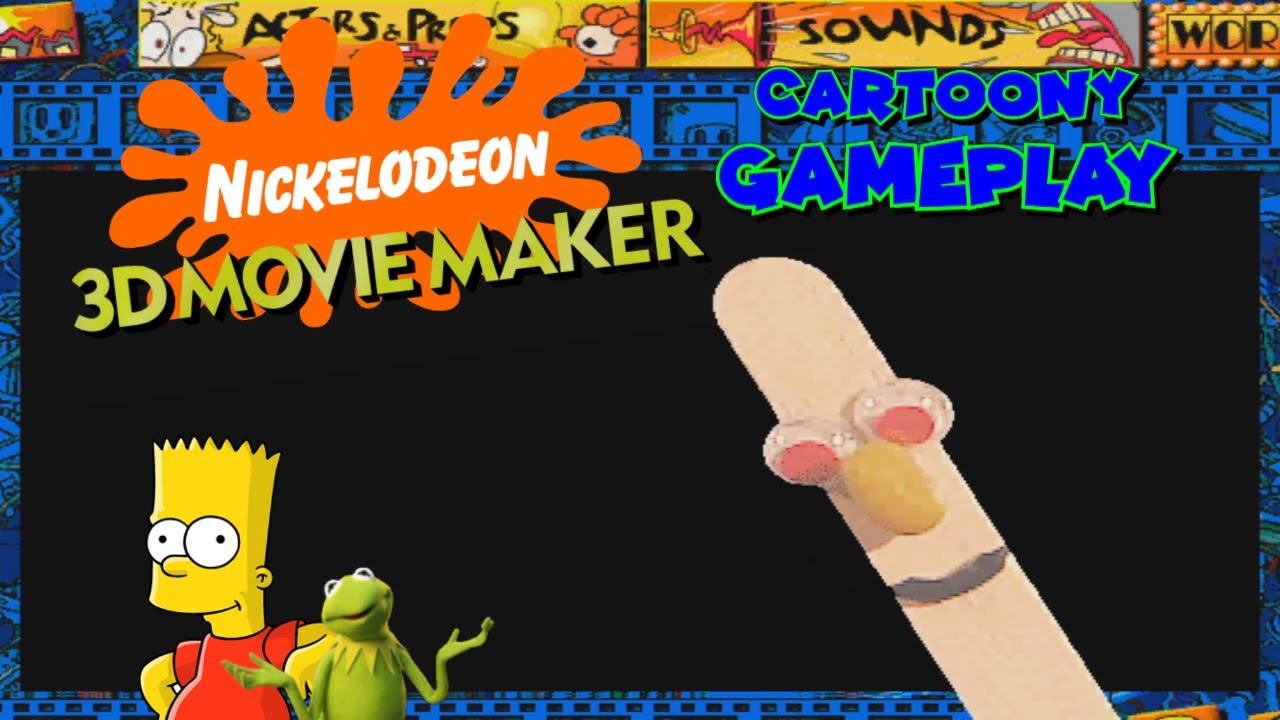 Cartoony Gameplay: Nickelodeon 3D Movie Maker