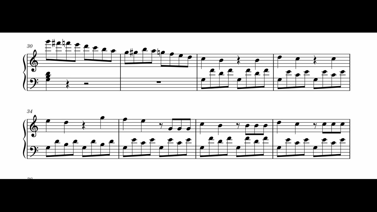 고전의품격 Sonatine 1번 1악장– 감성 피아노 악보 연주 ver. | 문근후 PianistEmotional Piano Sheet Music ver. by