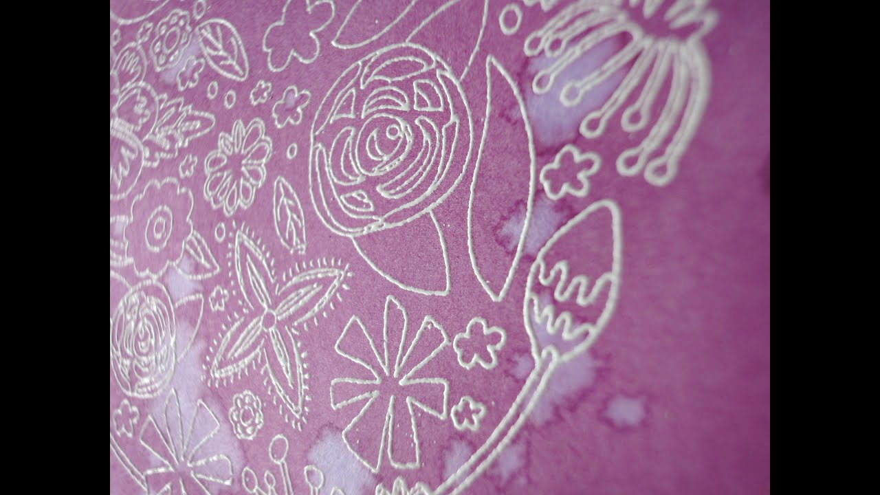 La technique du resist  - scrapbooking -