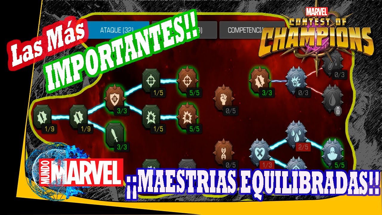 MAESTRIAS EQUILIBRADAS -Marvel Batalla de superheroes
