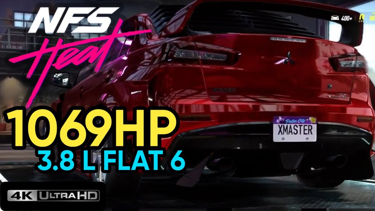 Mitsubishi Lancer Evolution X 2008 in NFS Heat | AWD Max Build & Customization
