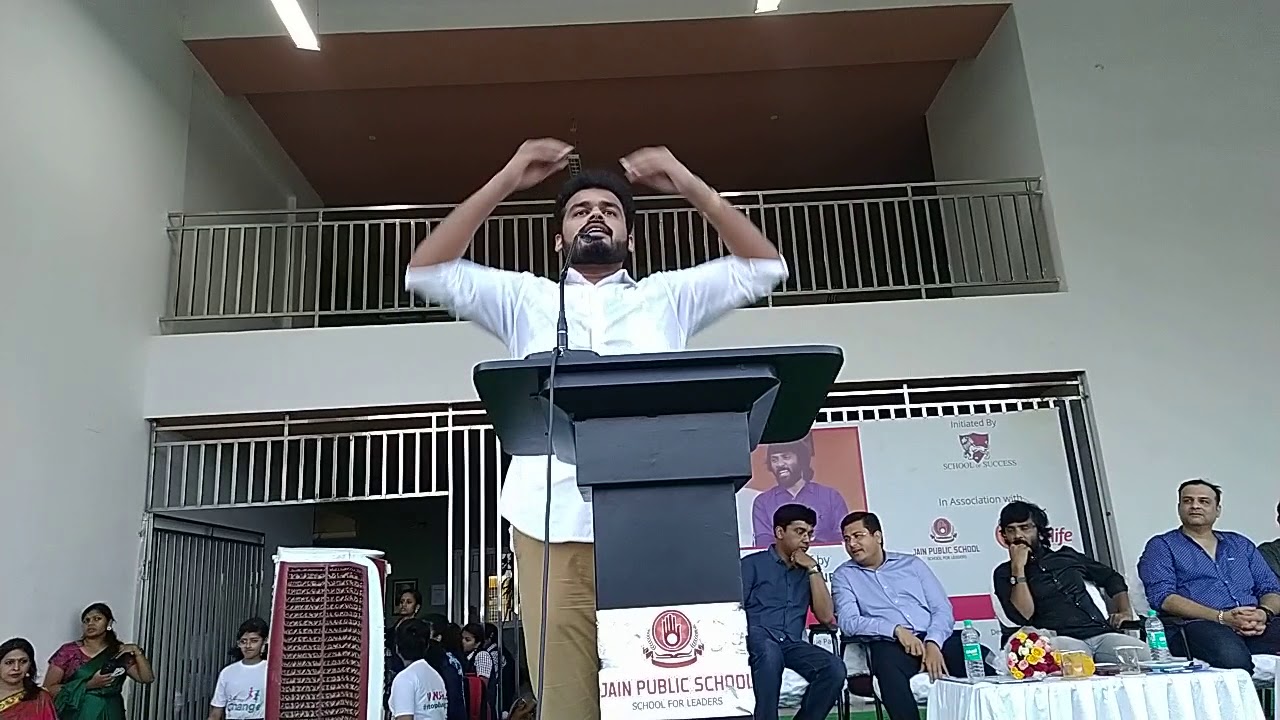 Vasanth Raj Guru | JAIN Public School | Hair and Beyond talks on Leadership | 2018