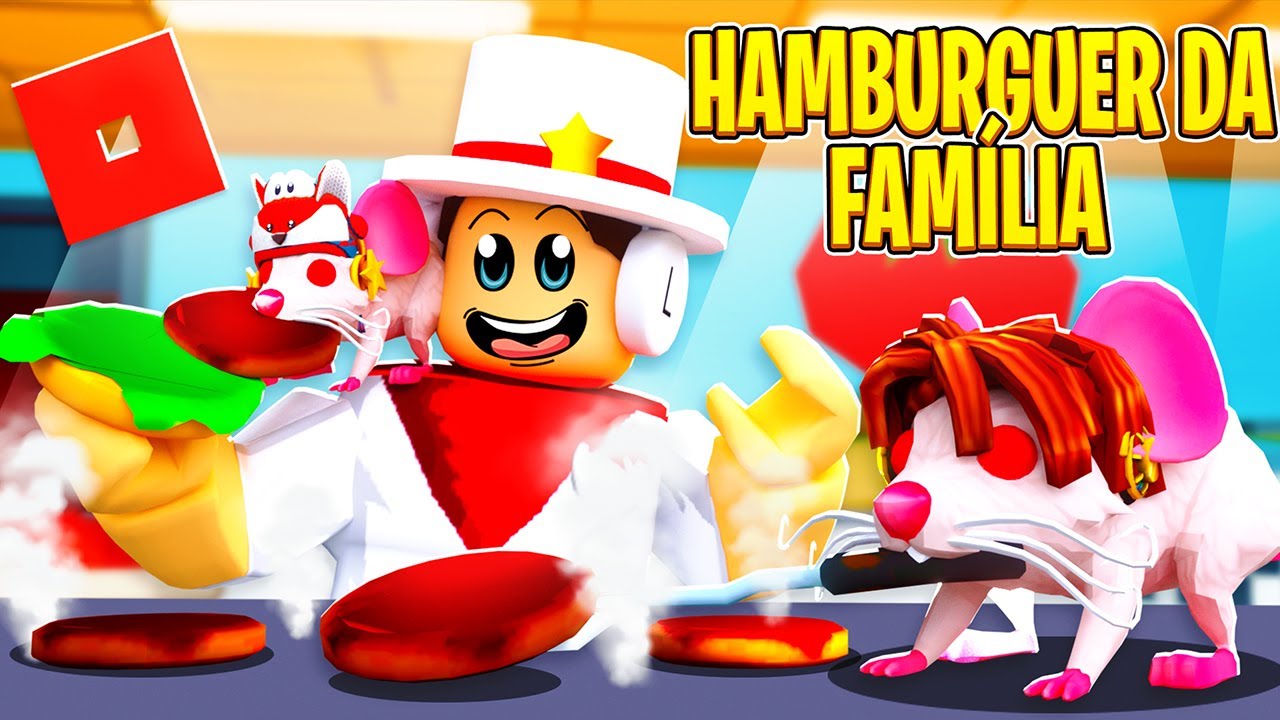 OS RATINHOS AJUDARAM NA HAMBURGUERIA FALIDA DO PAPAI🥰Cook Burgers Roblox