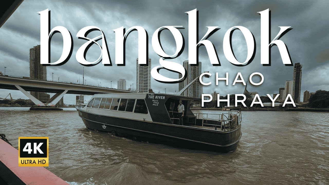 Chao Phraya River Boat Ride (4K) – From Bang Pho to Sathorn Through Bangkok's Iconic Temples