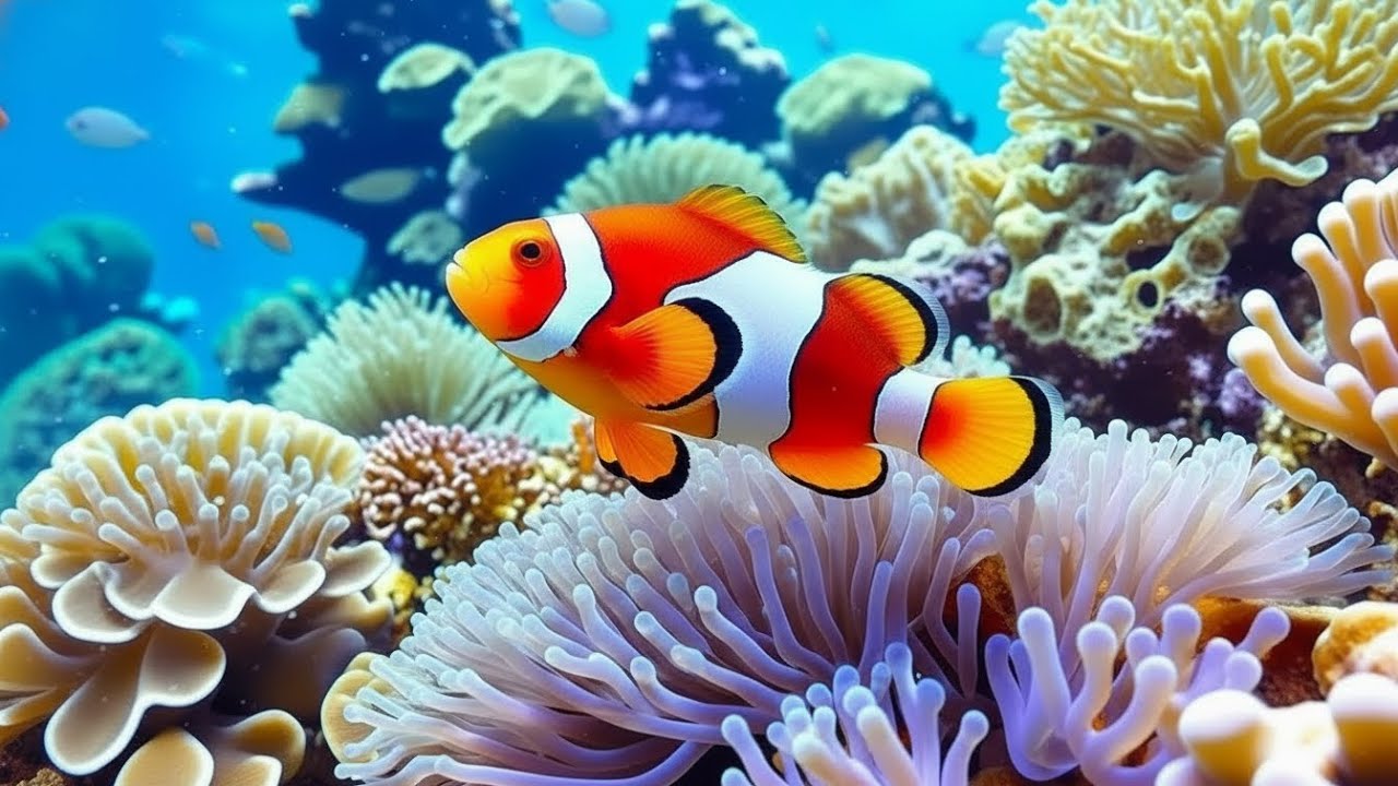 The Best 4K Aquarium - Dive Into The Mesmerizing Underwater Realm, Sea Jellyfish, Coral Reefs .