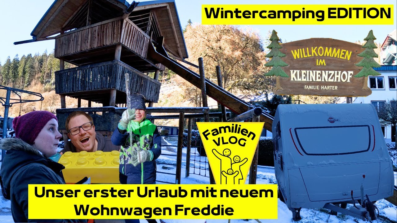 (Winter)Camping Kleinenzhof Nordschwarzwald - Unser erster Urlaub mit Freddie! | Familien VLOG #045