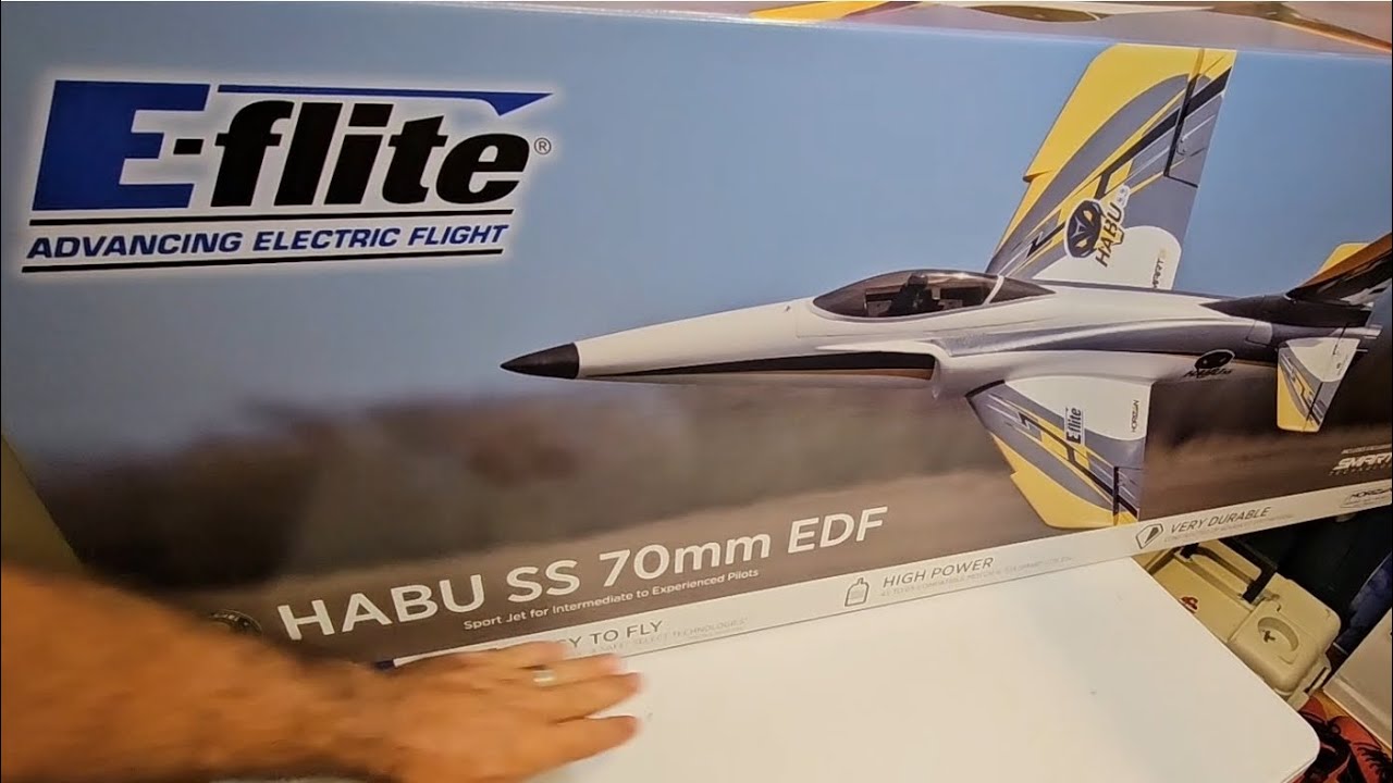 E-Flite Habu SS 70mm assembly radio set up