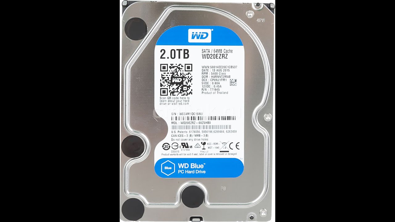 Видео-обзор Жесткий диск WD Blue [WD20EZRZ], 2 Тб