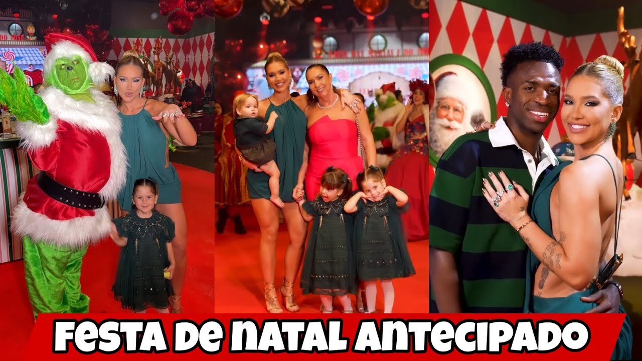 Virginia antecipa comemoração de natal com a família 