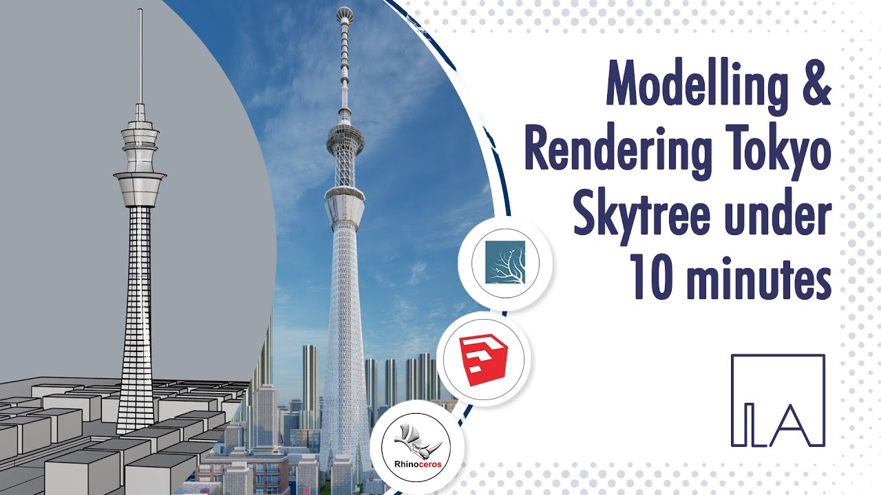 3D Modeling Battle: SketchUp vs. Rhino | Modelling Tokyo Skytree