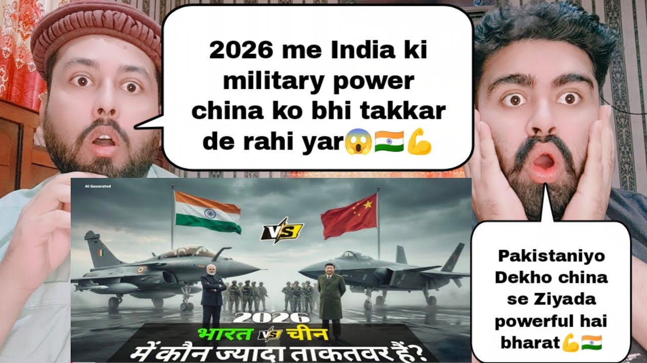 India Vs china Military Power Comparison 2026 | Pakistani Reaction 