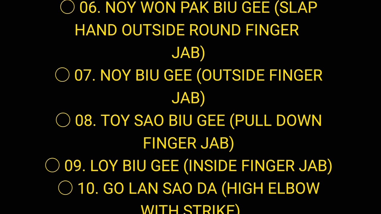 JKD 24 - Ung Moon Form Sections Six To Ten