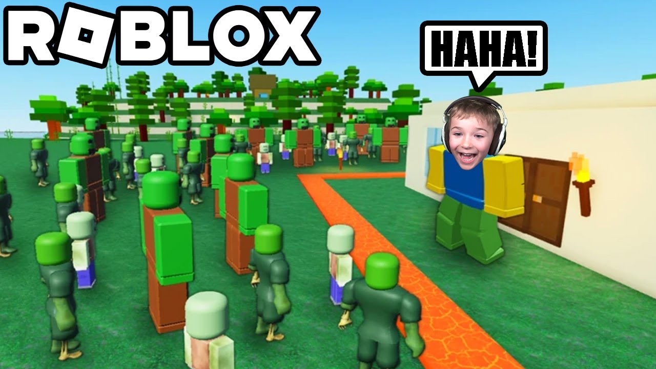 Zombies VS Ultimate Security Fortress in Roblox Multiplayer