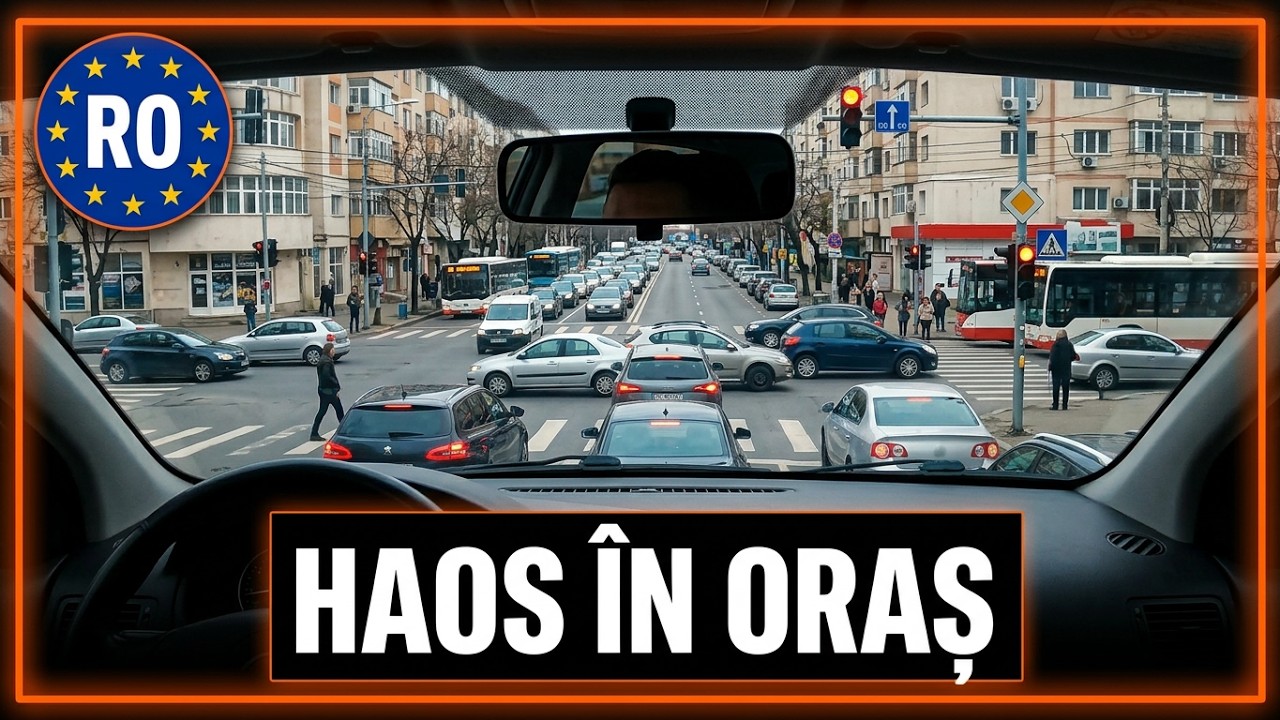 O sedinta de conducere dificila prin centrul orasului