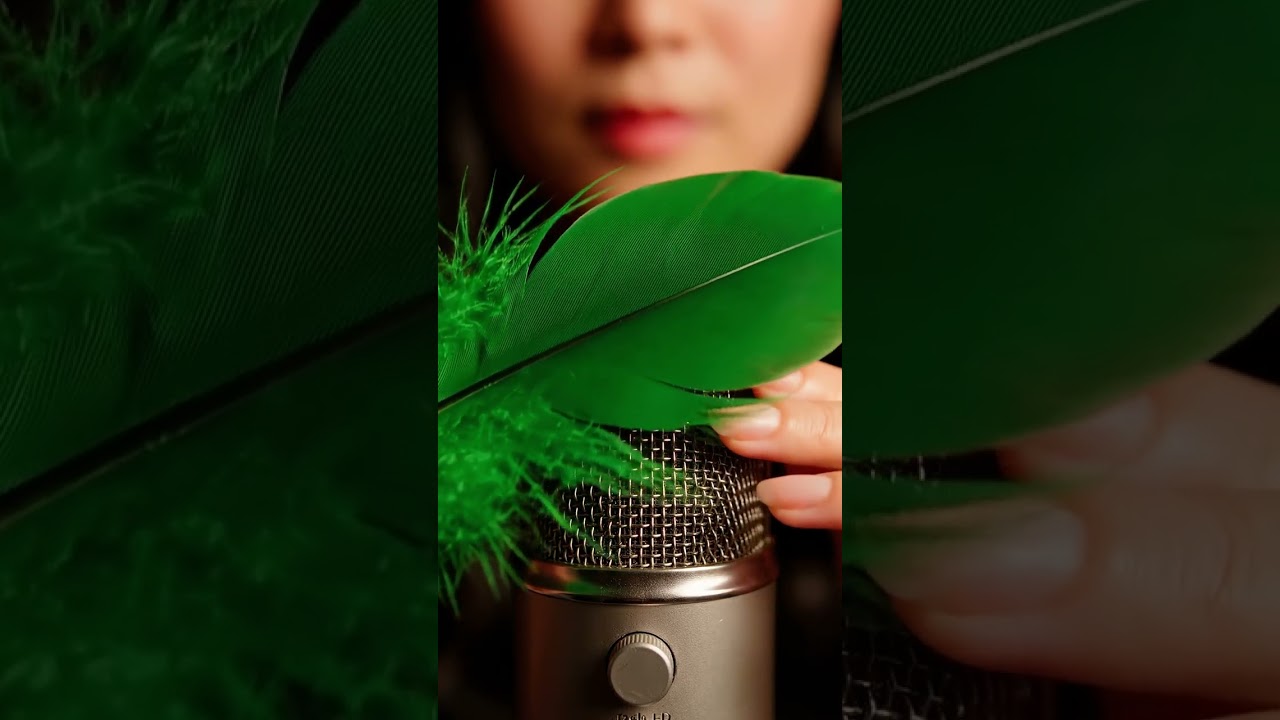 Feathers & Microphones ASMR Relaxing Video for Stress Relief