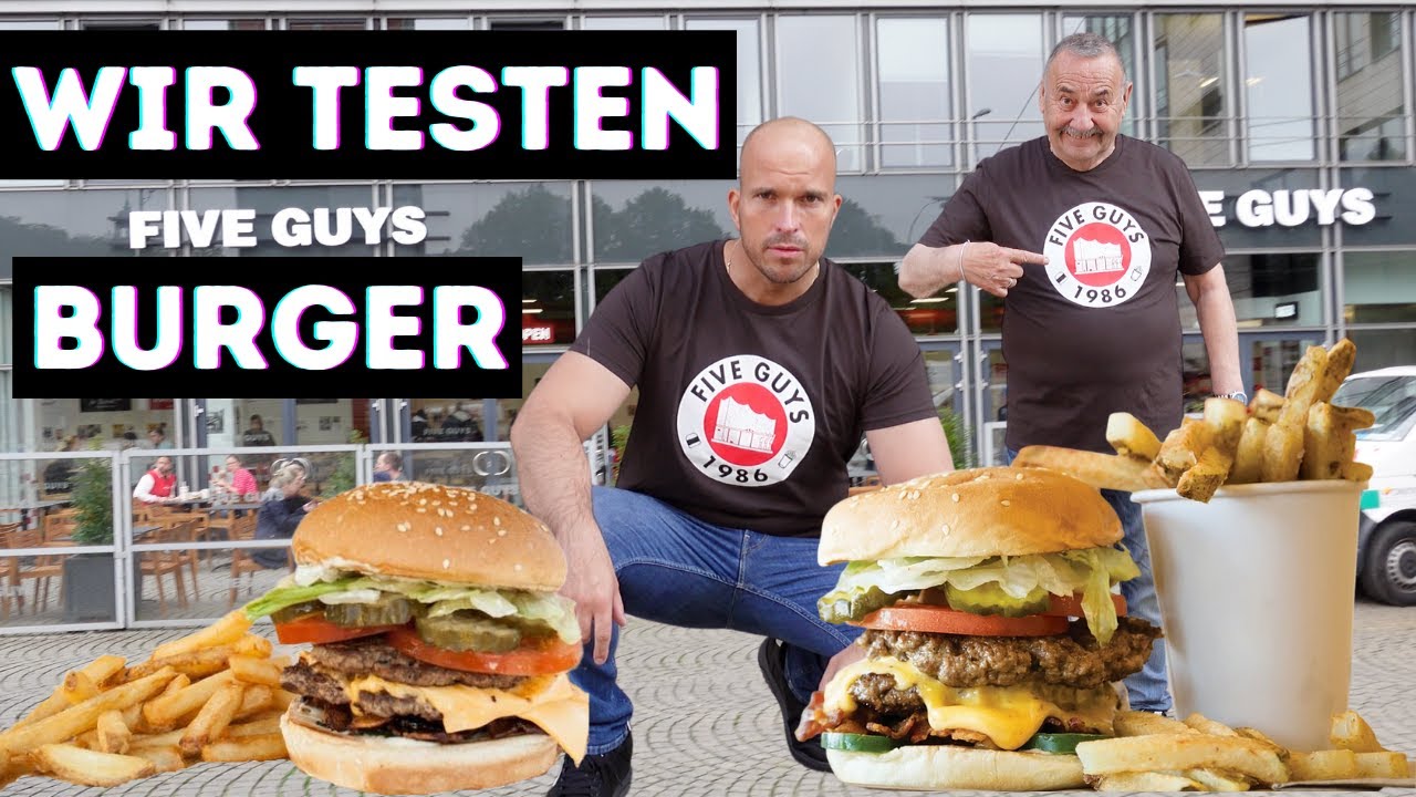 Wir Testen den Burger von Five Guys in Hamburg 🍔🍟🤤 | Bester Fast Food Ketten Burger