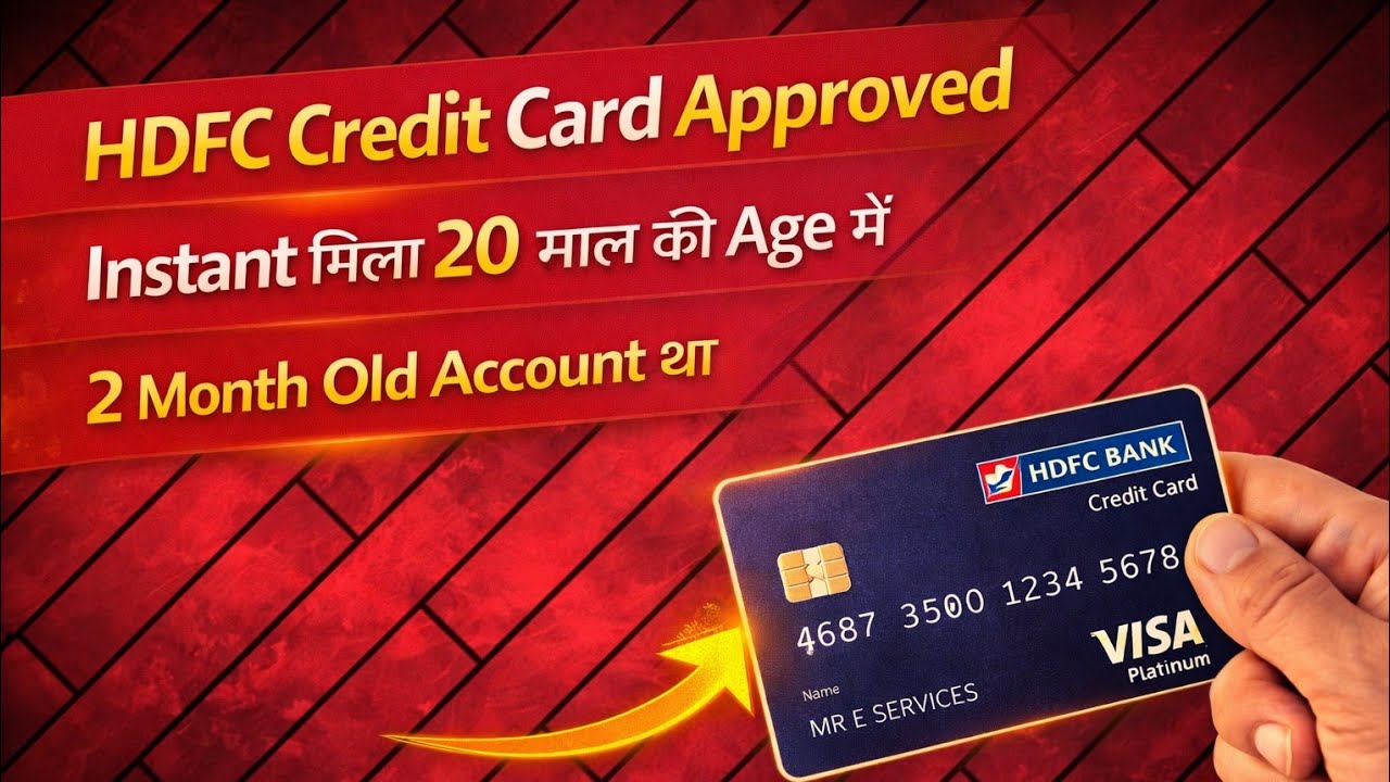 HDFC Bank Credit Card Instant Approved at the age of 20 🔥 | HDFC Bank Credit Card